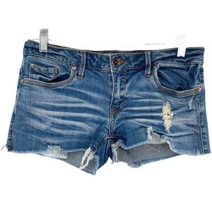 Refuge Y2K Low Rise Denim Cutoff Jean Shorts